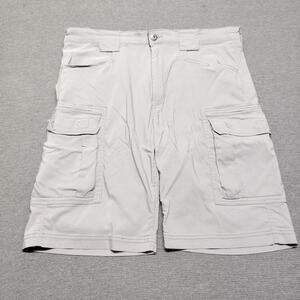 Old Mill Mens Tan Relaxed Fit Cotton Cargo Shorts Size W36